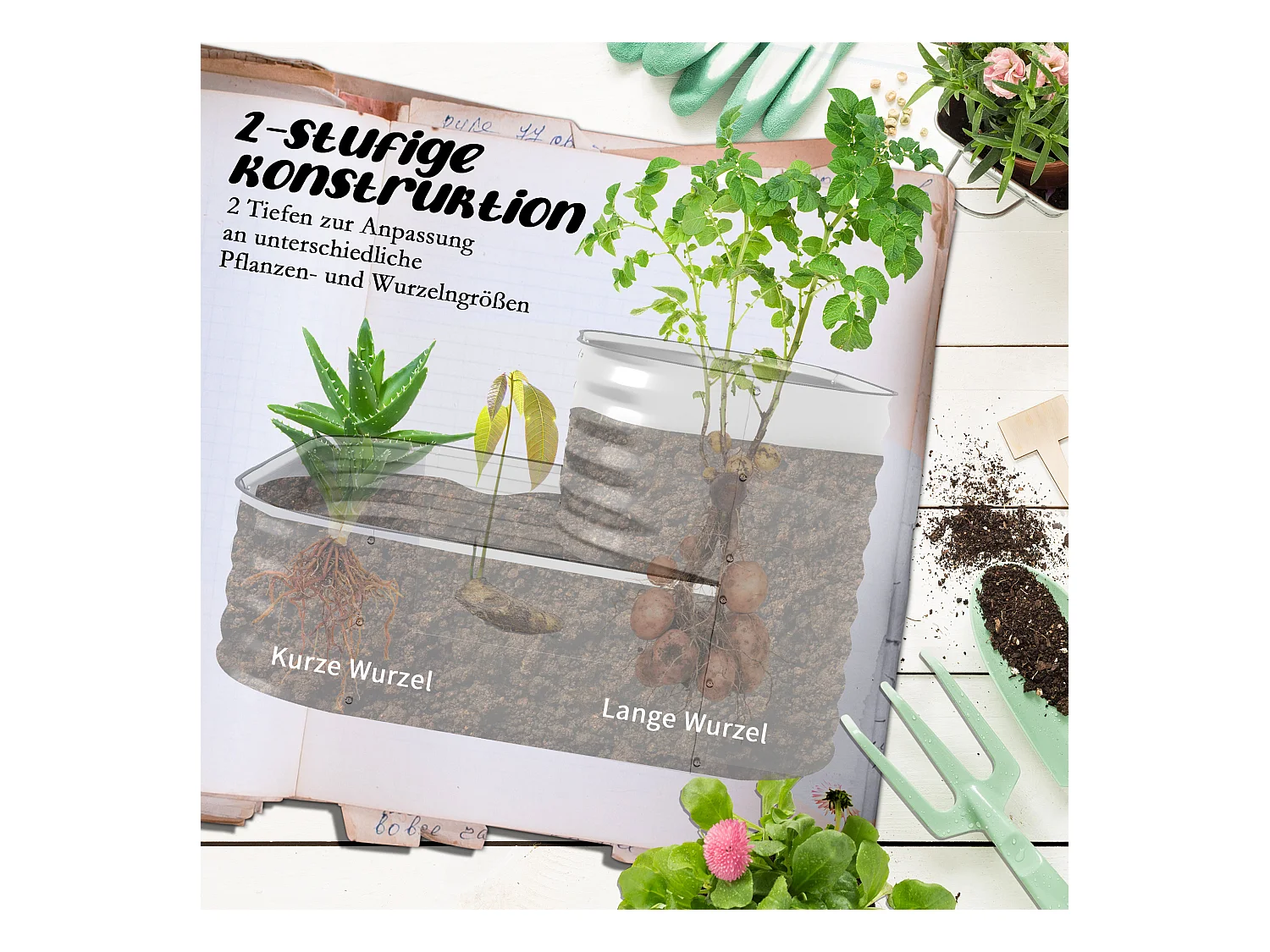 Étagère à plantes en métal, design robuste, argent (120x90x30 cm)