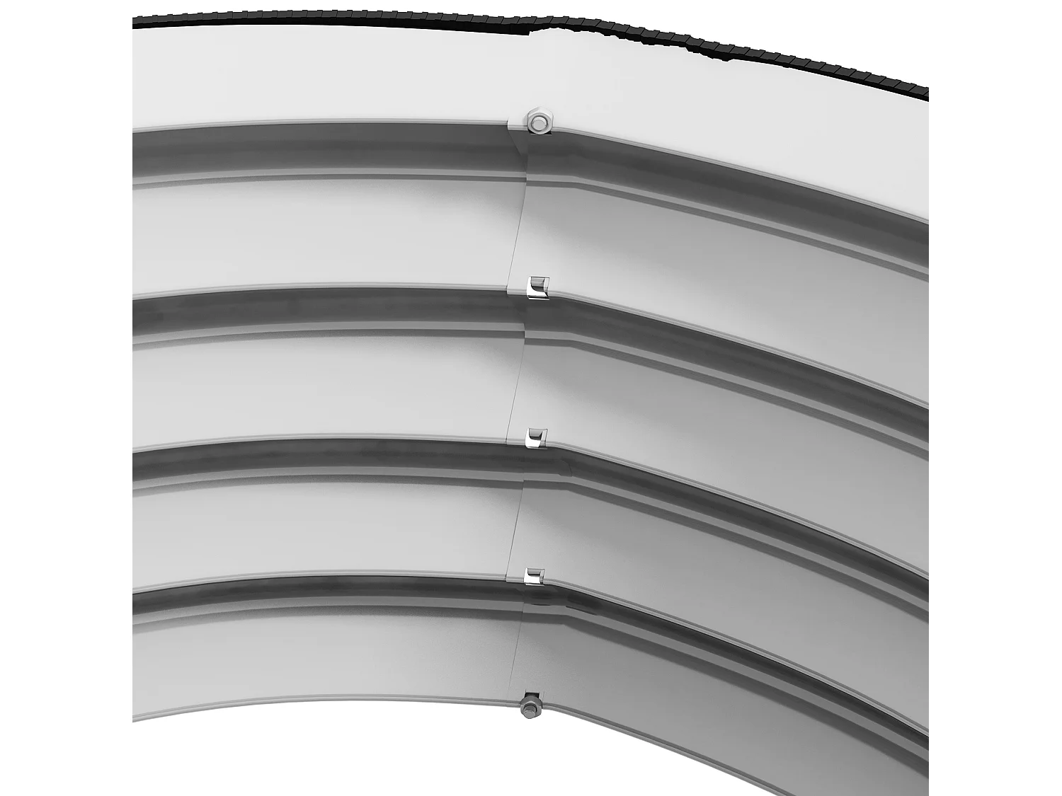 Kit de jardinière surélevée, métal, avec ouvertures pour drainage, gris (60x60x30 cm)