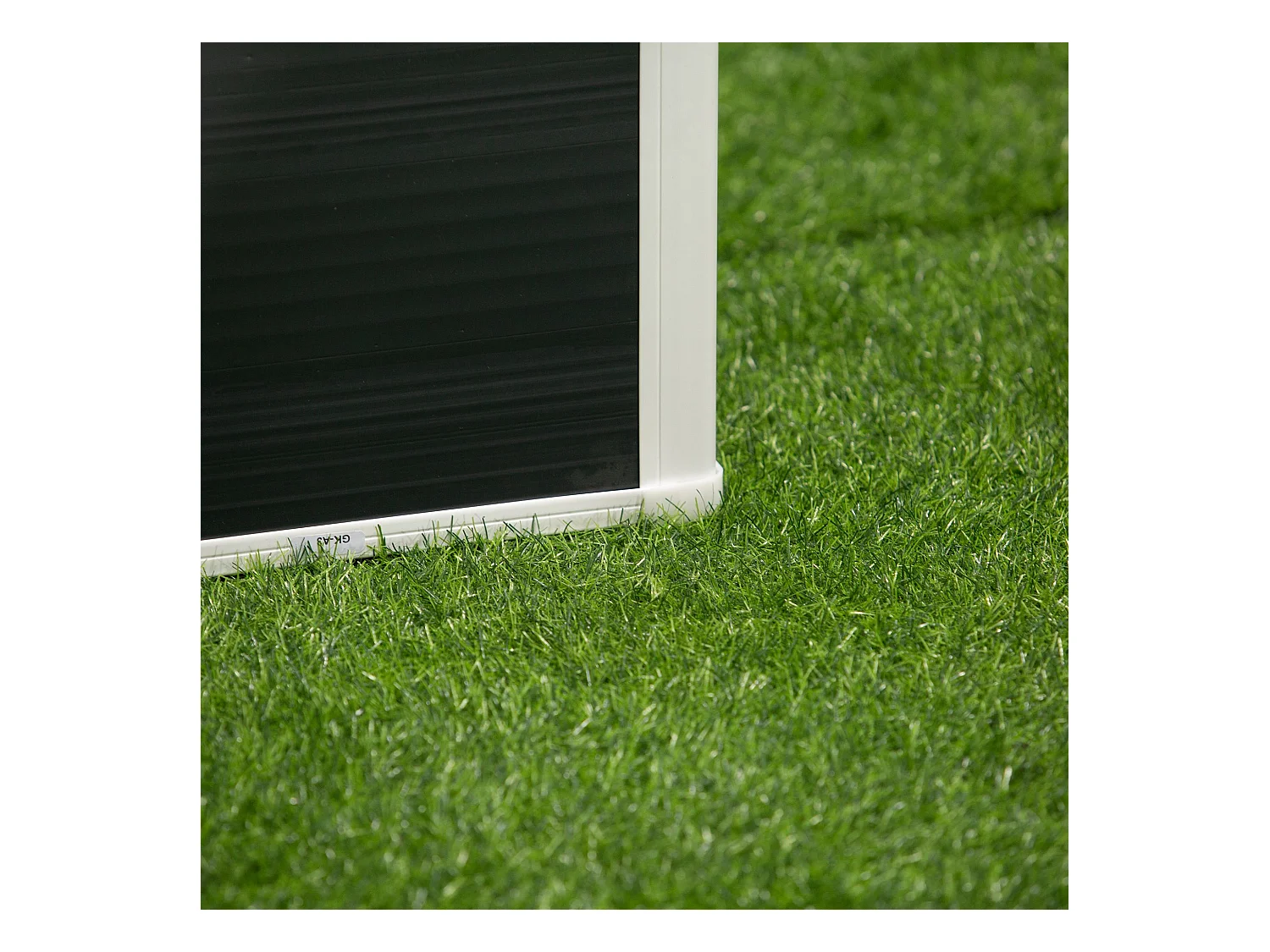 Bac à plantes surélevé avec drainage, plastique, gris (60x60x30 cm)