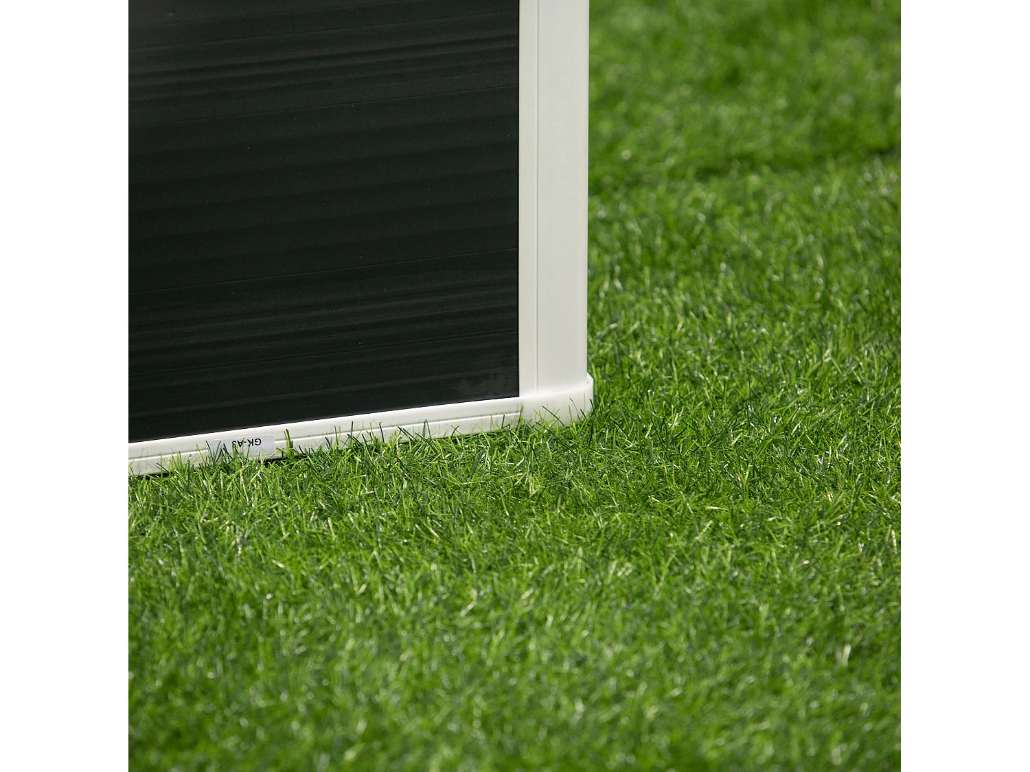 Bac à plantes surélevé avec drainage, plastique, gris (60x60x30 cm)