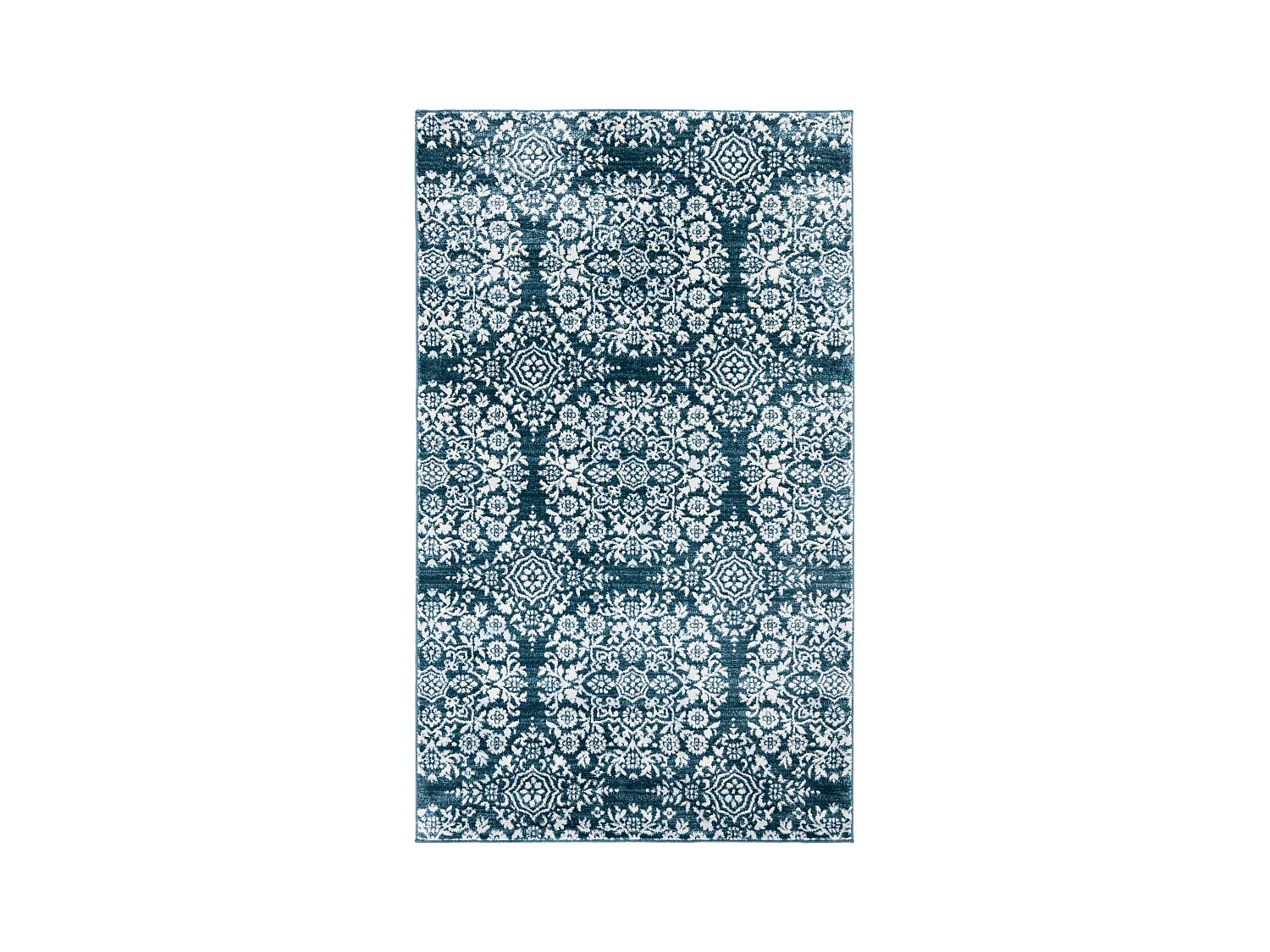 Tapis Bleu Marine/Neutre 91 X 152 cm - Scarlett