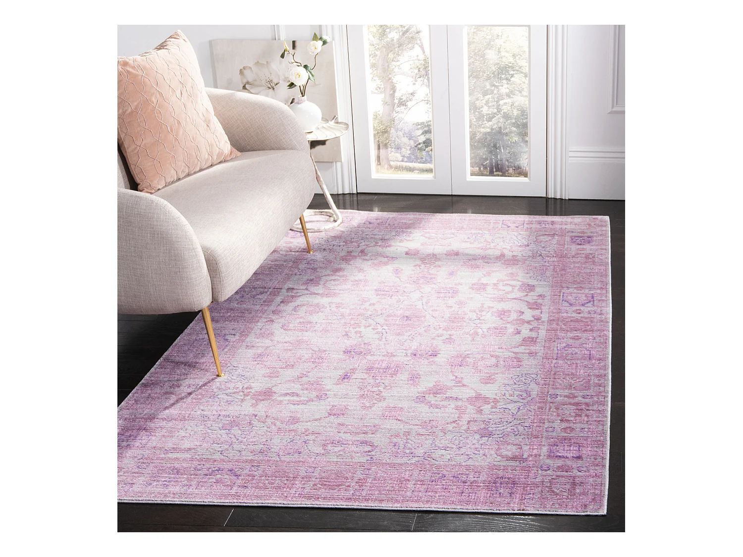 Tapis Rose/Multicolore 152 X 244 cm - Haven