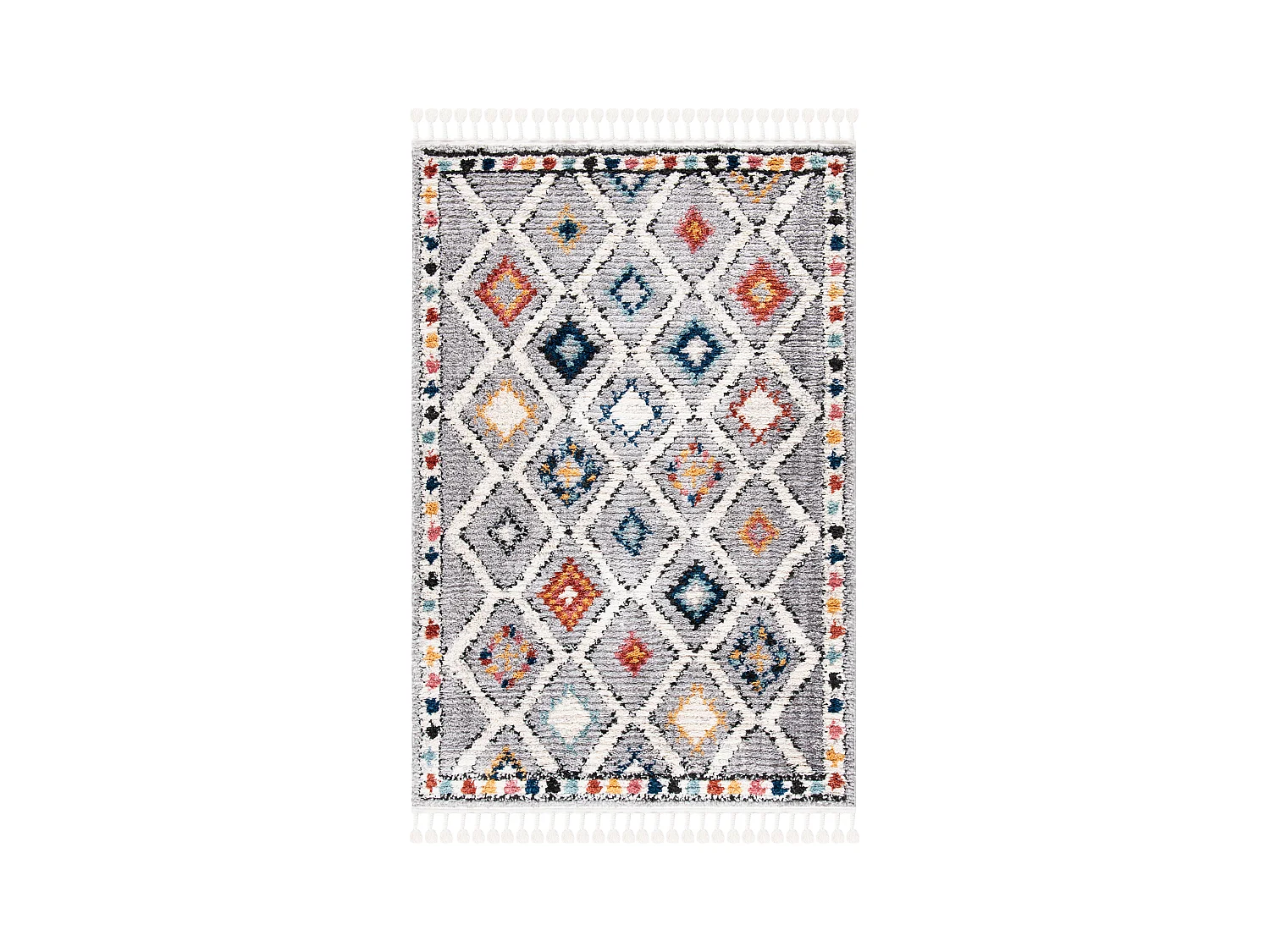 Tapis Gris/Multicolore 122 X 183 cm - Antonella