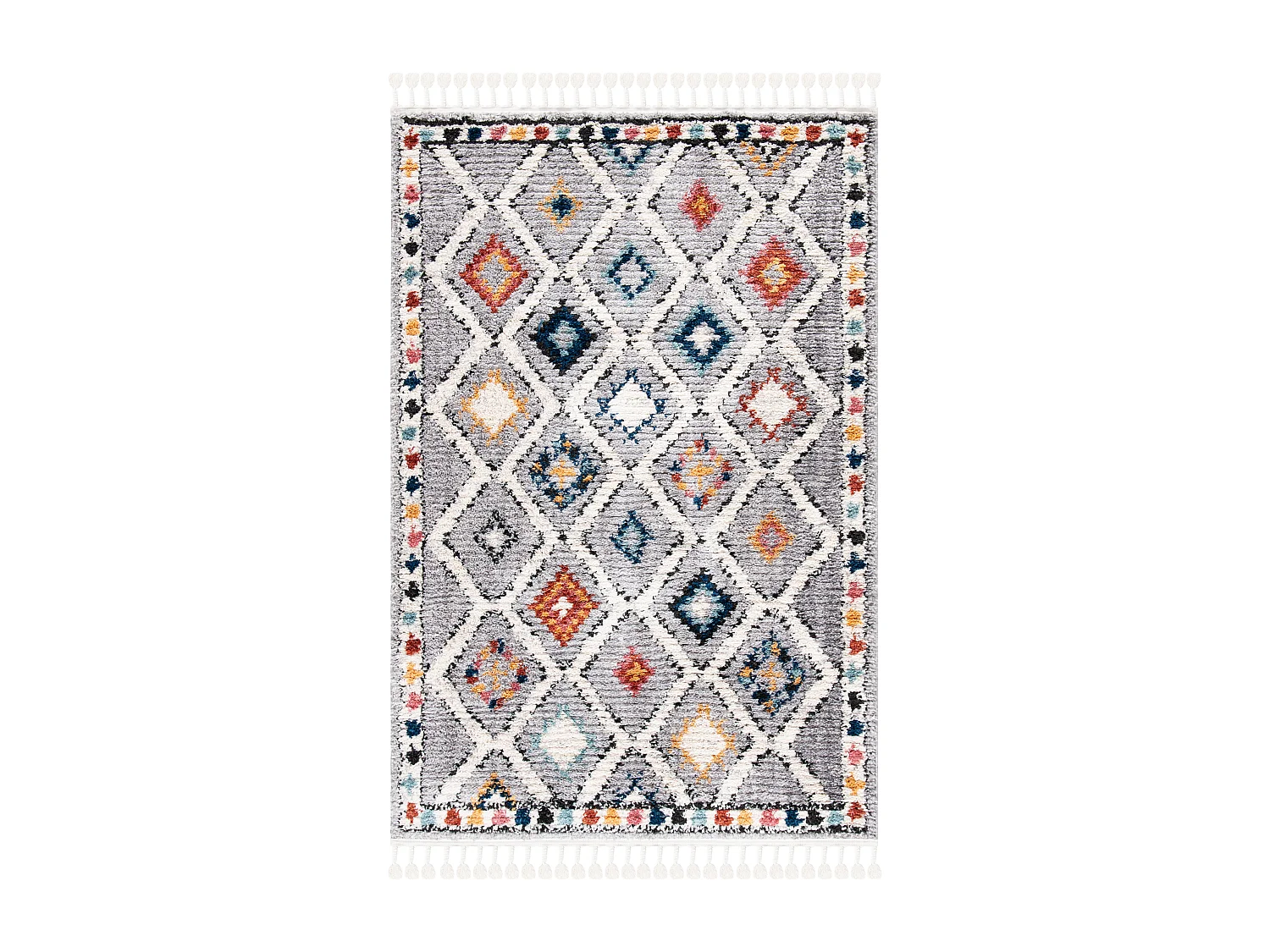 Tapis Gris/Multicolore 122 X 183 cm - Antonella