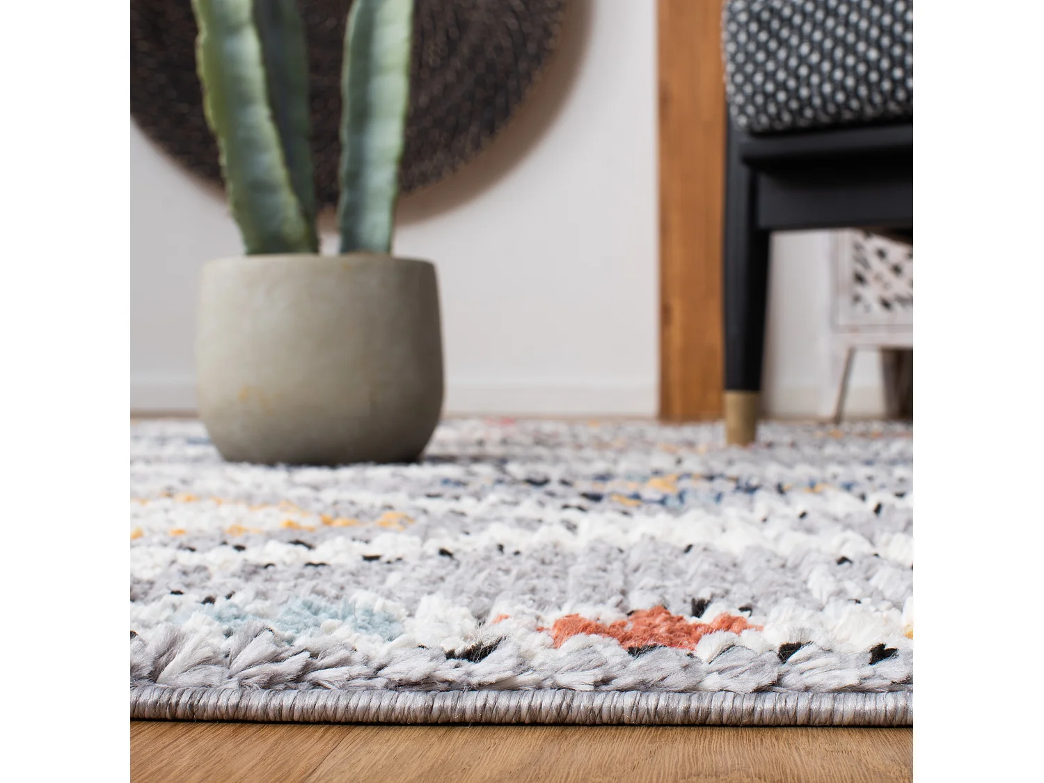 Tapis Gris/Multicolore 122 X 183 cm - Antonella