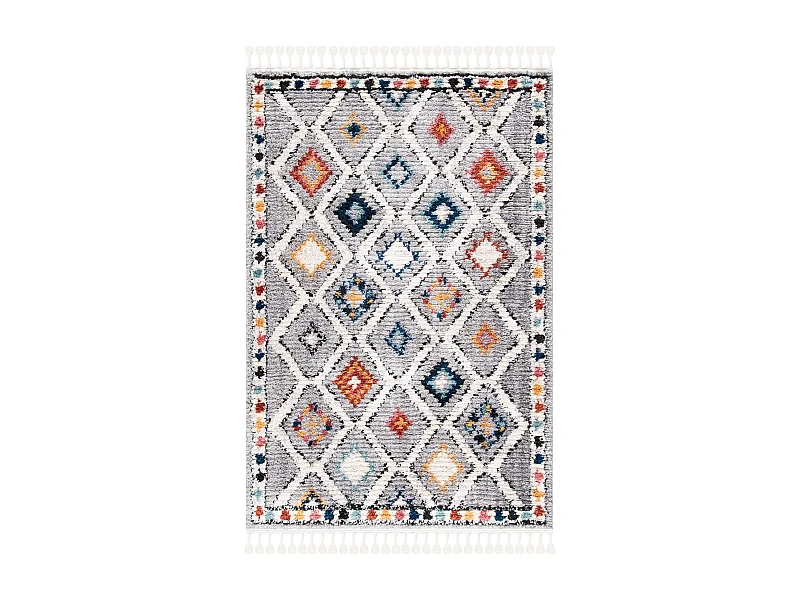 Tapis Gris/Multicolore 122 X 183 cm - Antonella