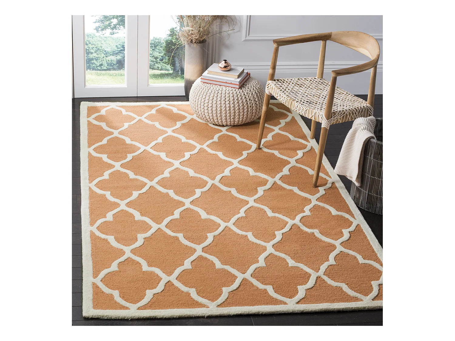 Tapis Rose/Orange/Neutre 152 X 244 cm - Noelle