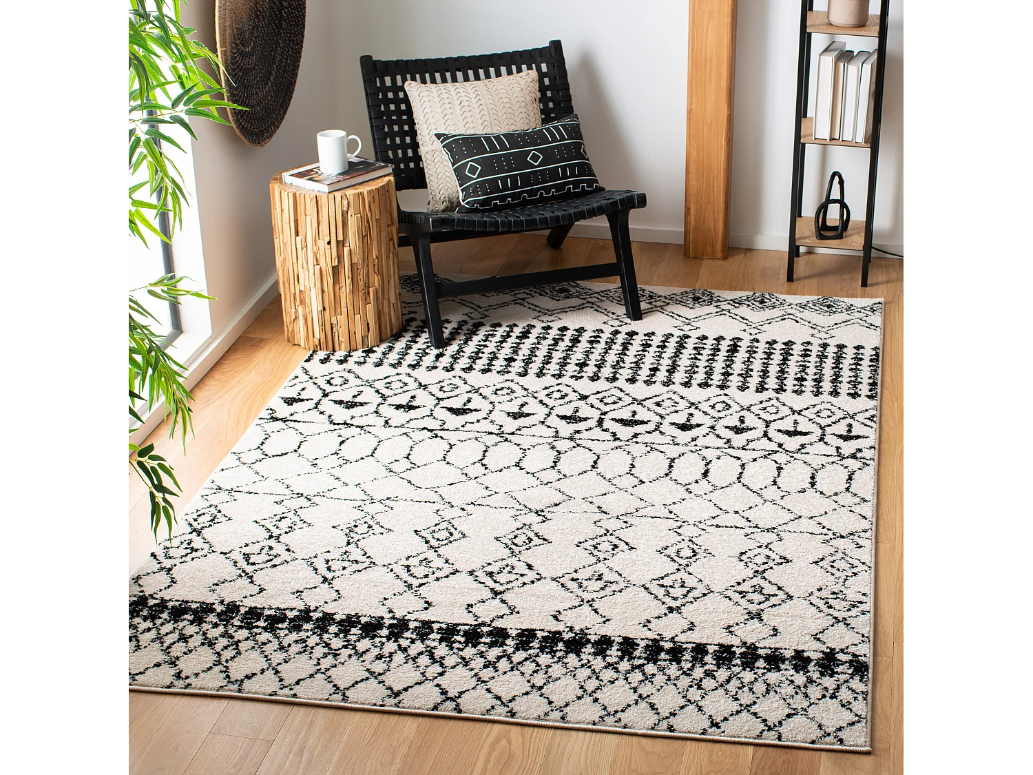 Tapis Neutre/Noir 183 X 274 cm - Harmony