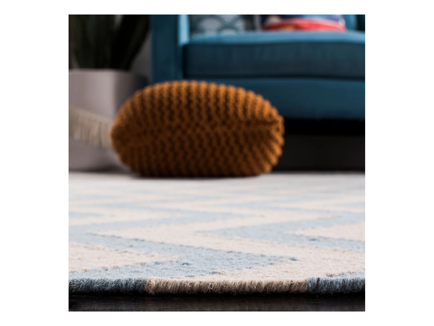 Tapis Bleu/Neutre 152 X 244 cm - Nelli