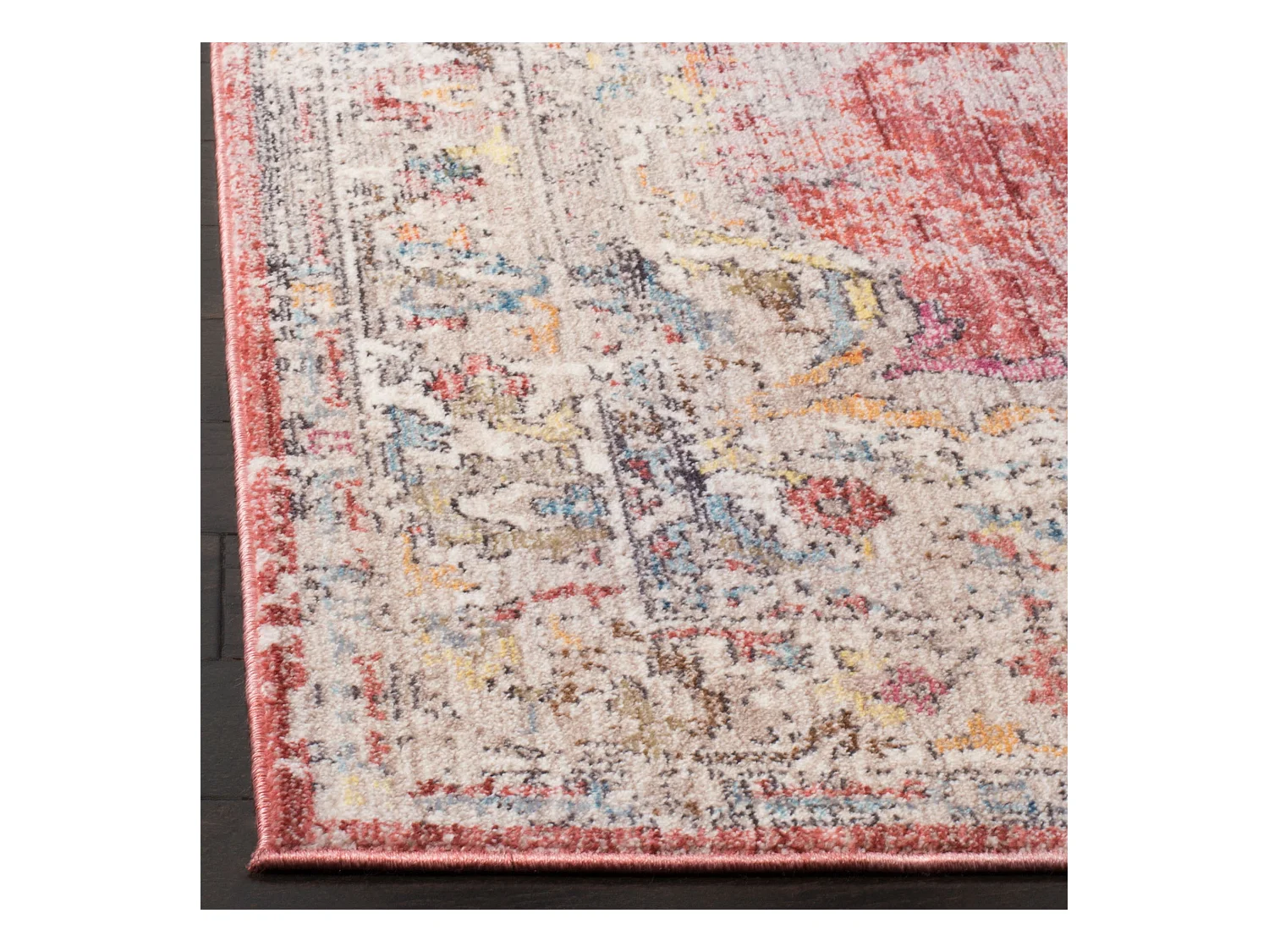 Tapis Rose/Gris 155 X 229 cm - Malani