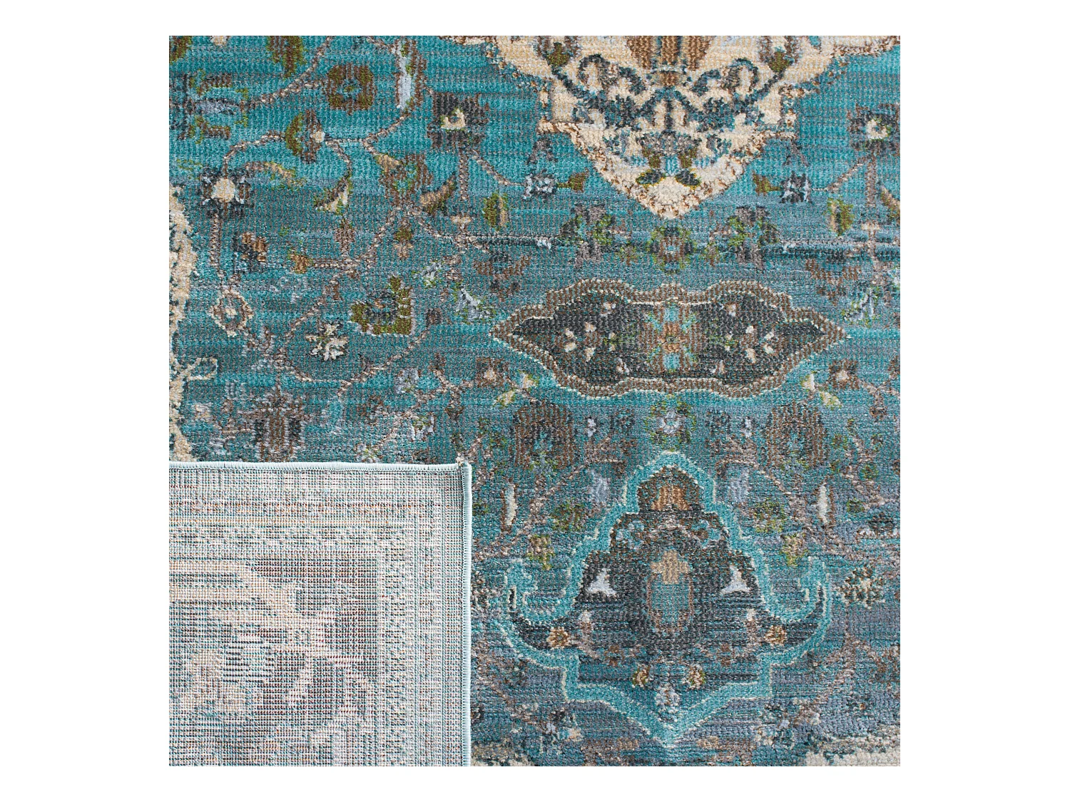 Tapis Bleu/Neutre 91 X 152 cm - Amora