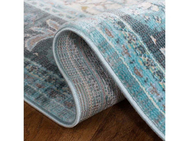 Tapis Bleu/Neutre 91 X 152 cm - Amora