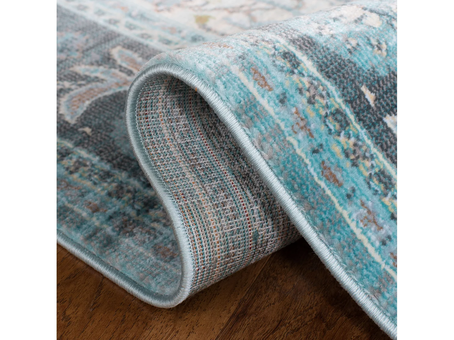 Tapis Bleu/Neutre 91 X 152 cm - Amora