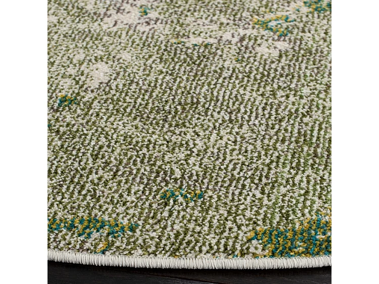 Tapis Vert/Ivoire 91 X 91 cm - Alethea