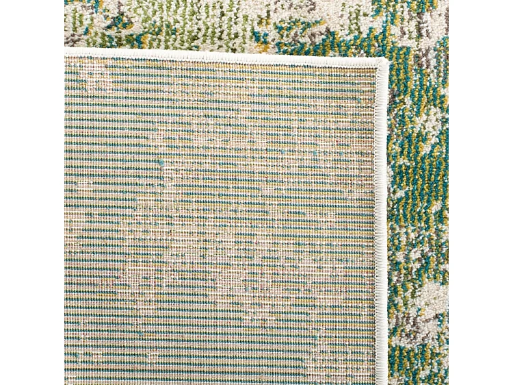 Tapis Vert/Ivoire 91 X 91 cm - Alethea