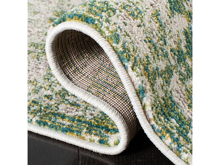 Tapis Vert/Ivoire 91 X 91 cm - Alethea