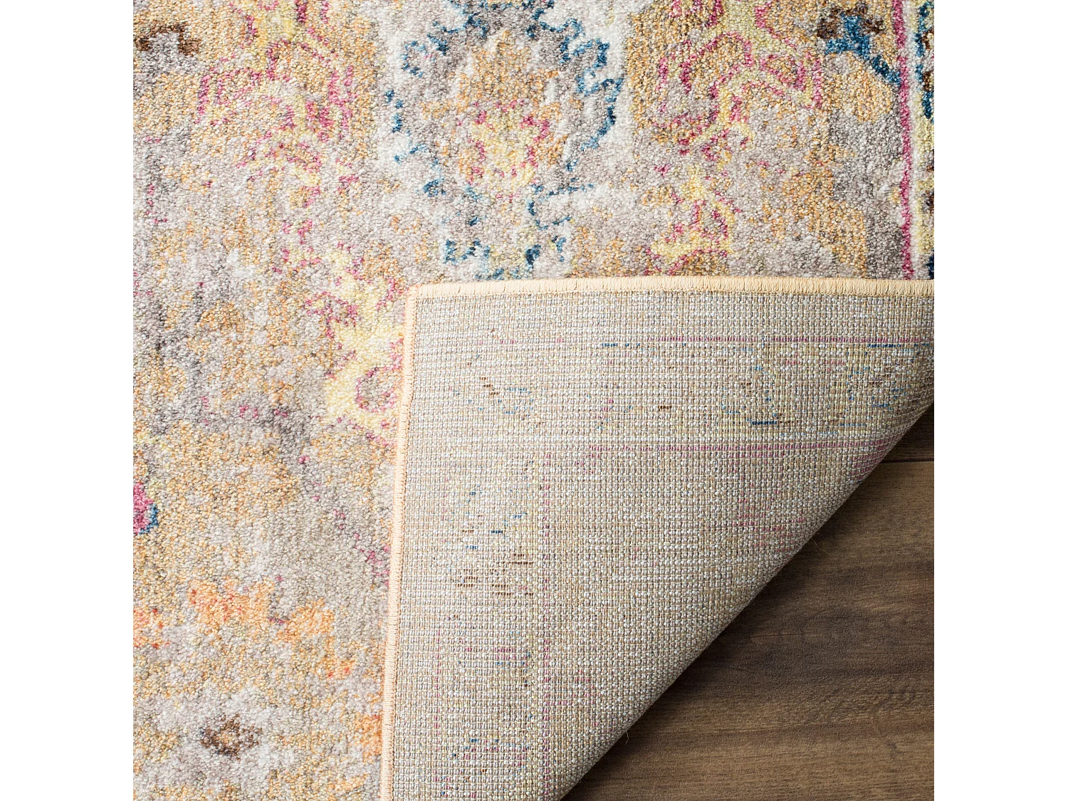 Tapis Neutre/Bleu 122 X 183 cm - Sienna