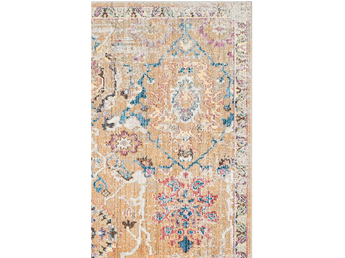 Tapis Neutre/Bleu 122 X 183 cm - Sienna