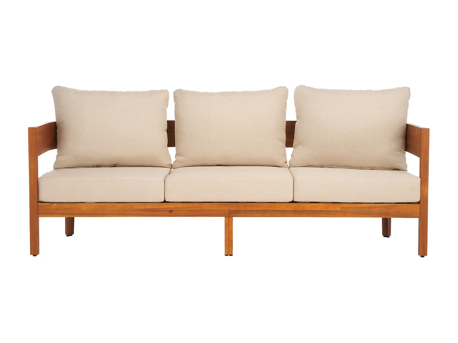 Canapé Taupe 195 x 75 x 65 cm - Theo