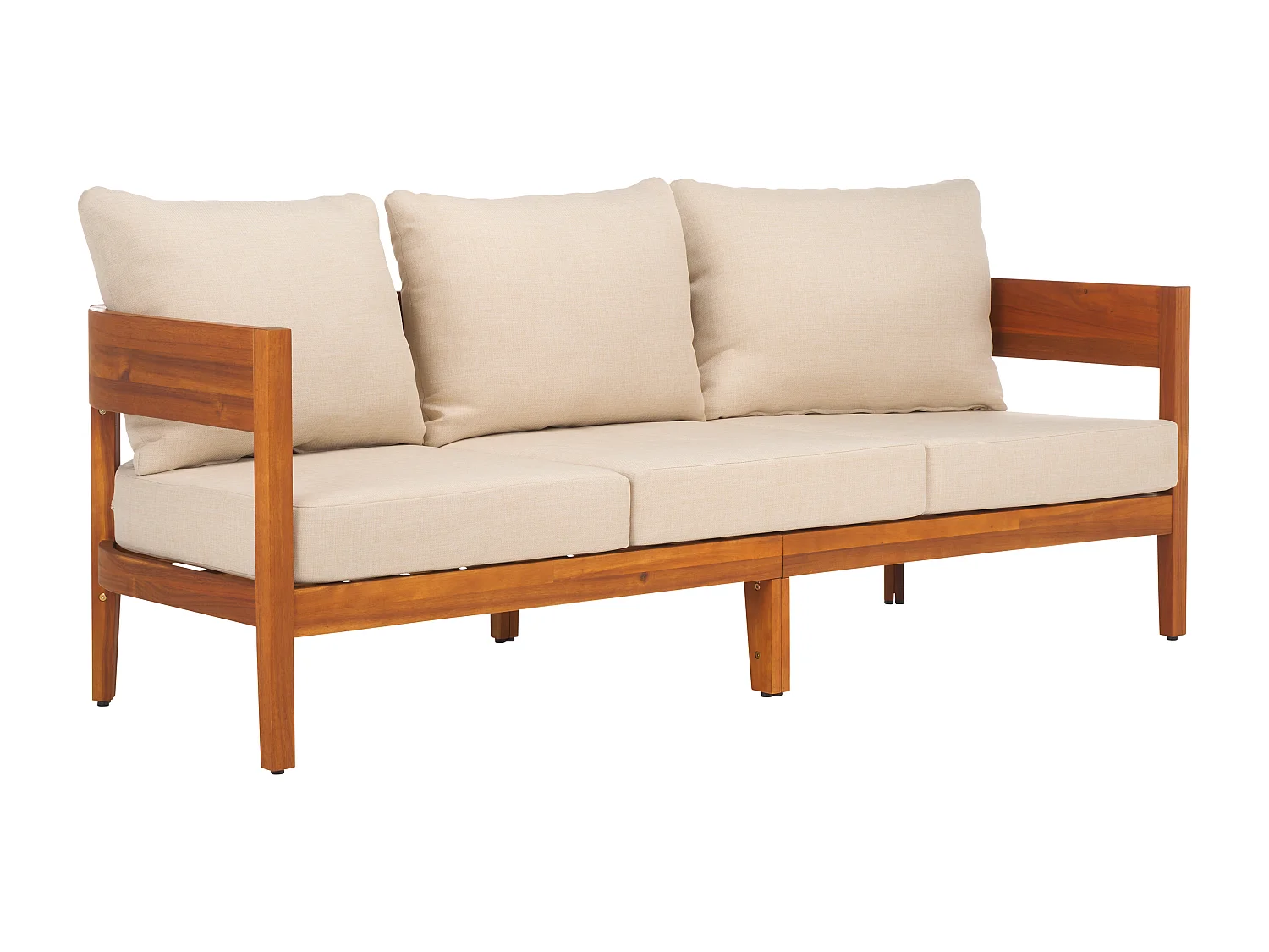 Canapé Taupe 195 x 75 x 65 cm - Theo