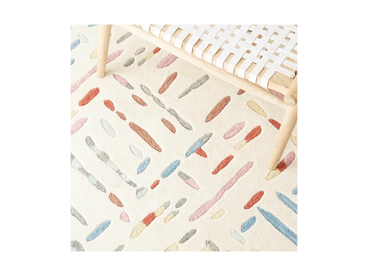 Tapis Ivoire/Bleu 183 X 183 cm - Winsley