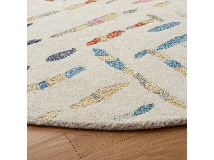 Tapis Ivoire/Bleu 183 X 183 cm - Winsley