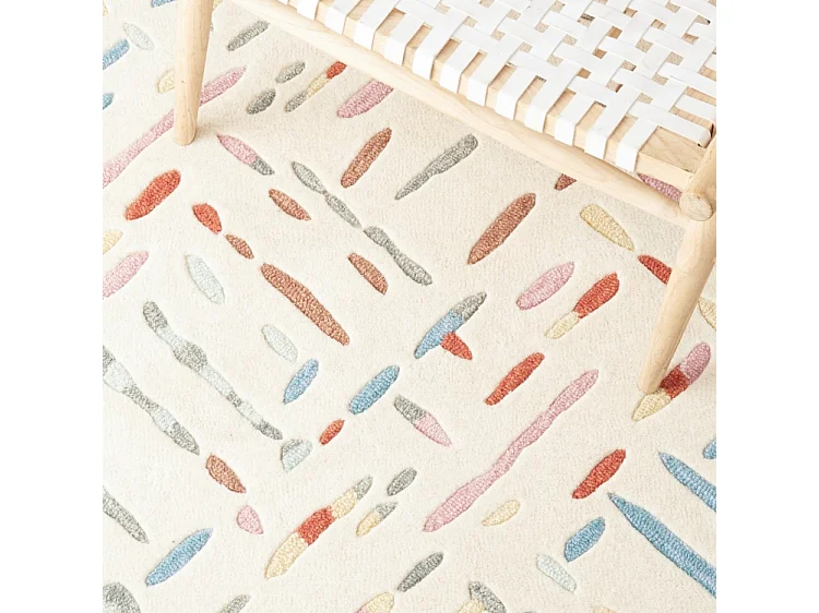 Tapis Ivoire/Bleu 183 X 183 cm - Winsley