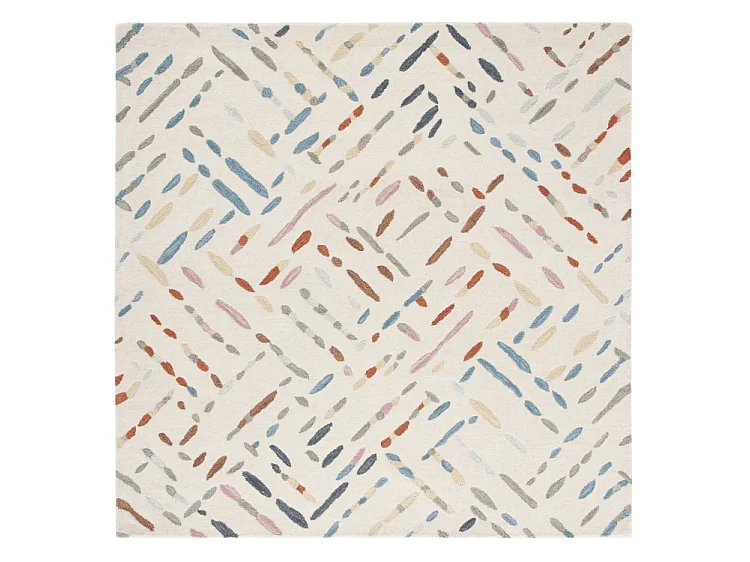 Tapis Ivoire/Bleu 183 X 183 cm - Winsley