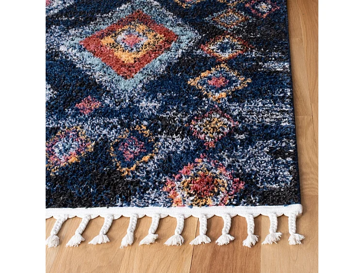 Tapis Bleu Marine/Multicolore 160 X 229 cm - June