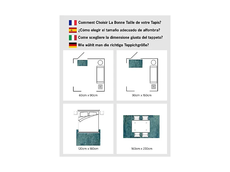 Tapis Neutre/Multicolore 152 X 244 cm - Ellie