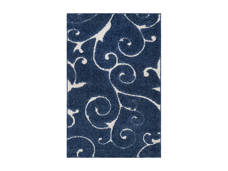 Tapis Bleu Marine/Neutre 99 X 160 cm - Rosalind