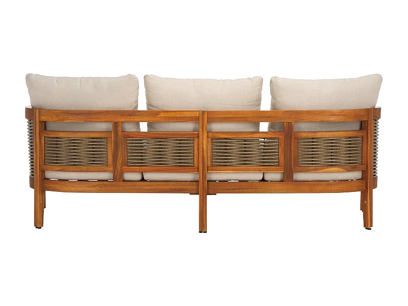 Canapé Taupe 195 x 75 x 65 cm - Amanda