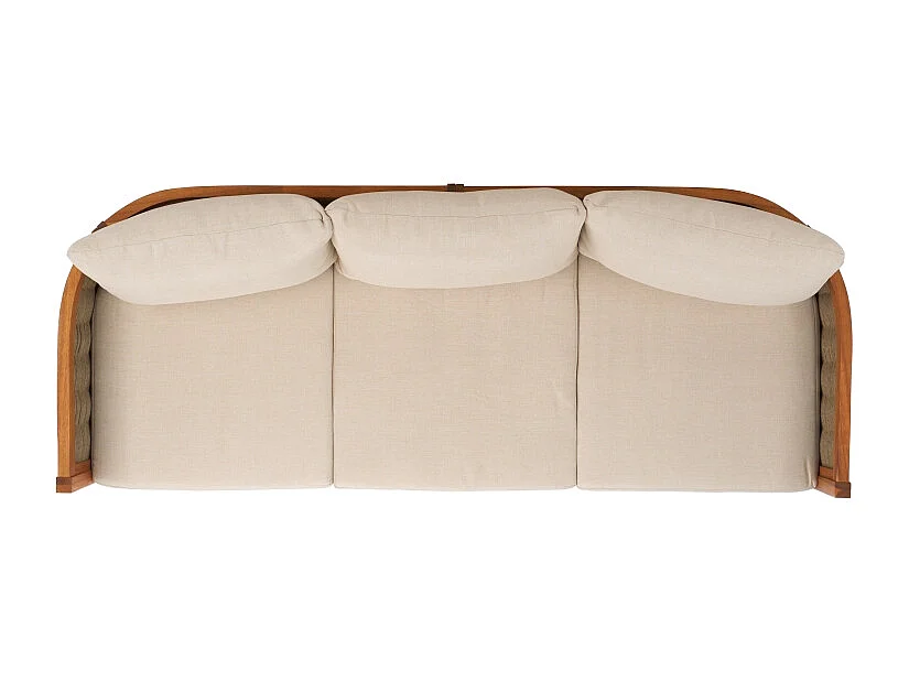 Canapé Taupe 195 x 75 x 65 cm - Amanda