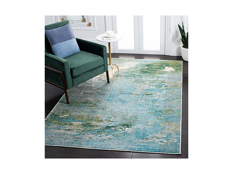 Tapis Bleu clair/Vert 183 X 274 cm - Seren