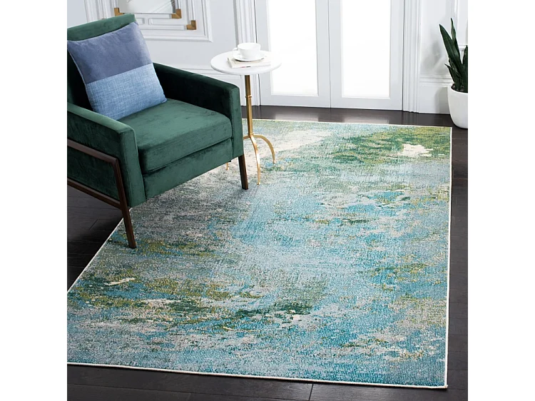 Tapis Bleu clair/Vert 183 X 274 cm - Seren