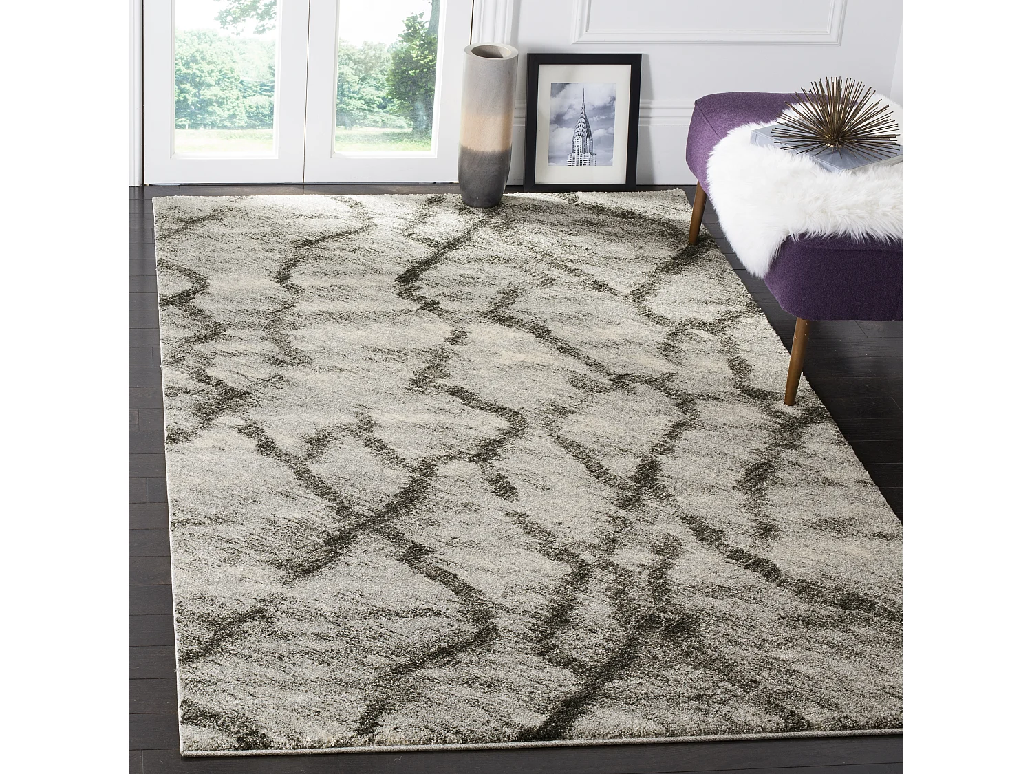 Tapis Gris/Noir 152 X 244 cm - Gilliana