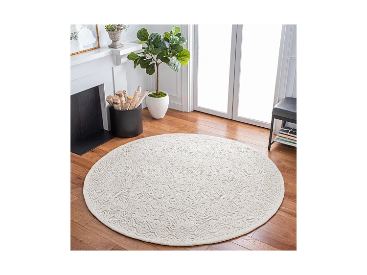 Tapis Blanc 183 X 183 cm - Mariselle
