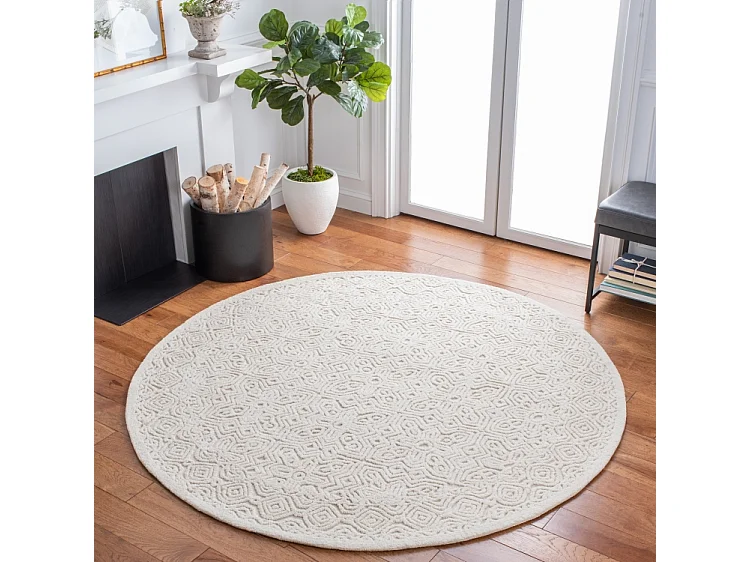Tapis Blanc 183 X 183 cm - Mariselle