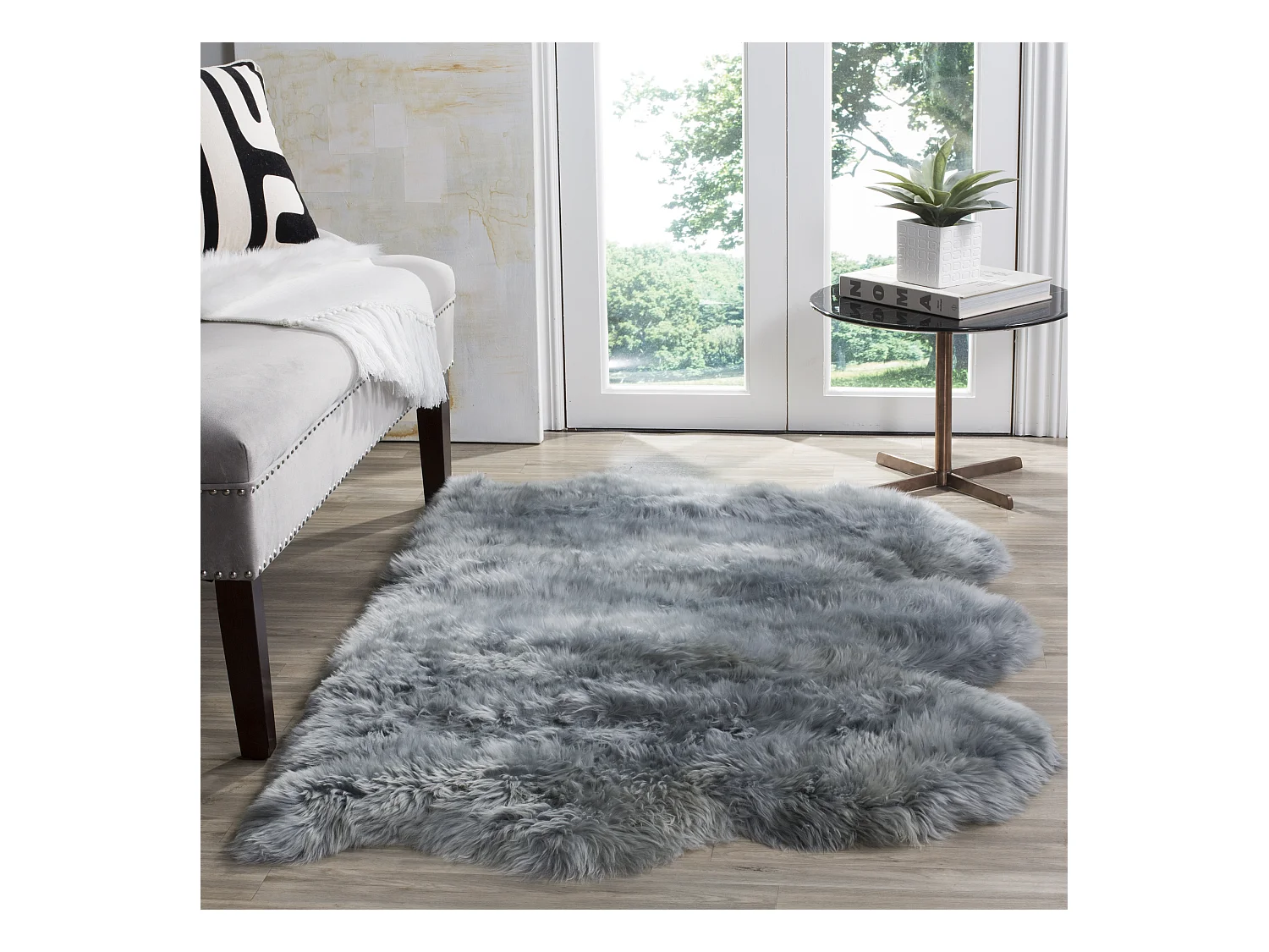 Tapis Gris 91 X 152 cm - Ree