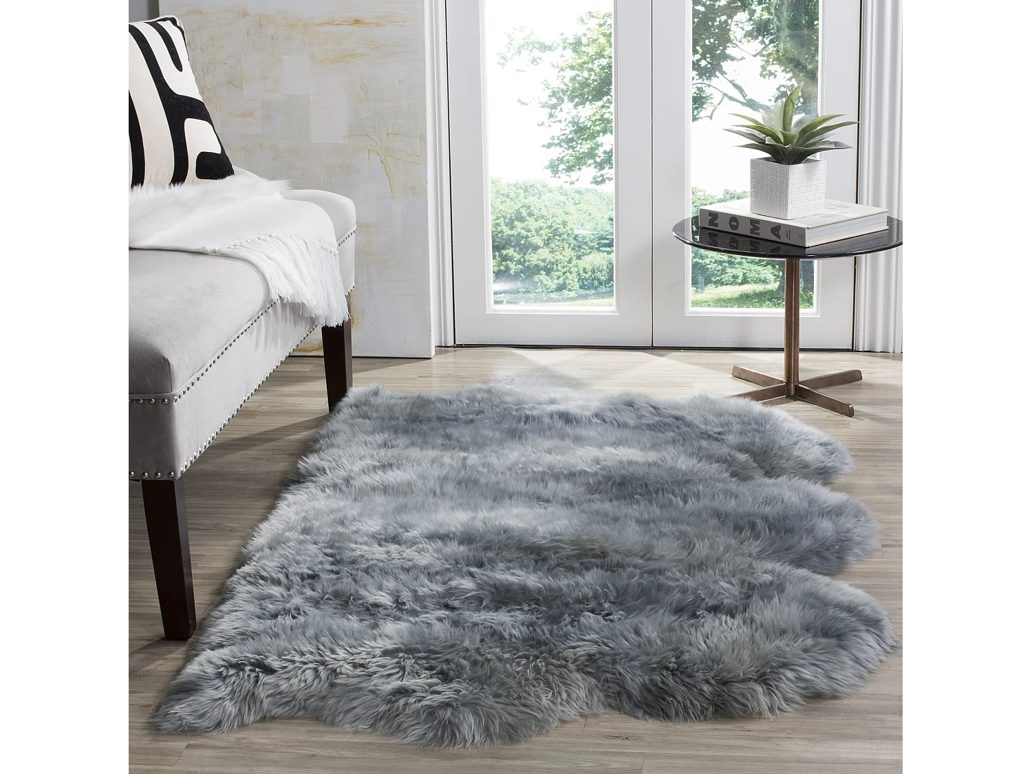 Tapis Gris 91 X 152 cm - Ree
