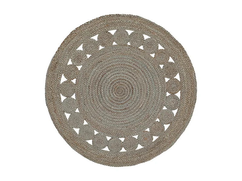 Tapis Gris 122 X 122 cm - Ismene