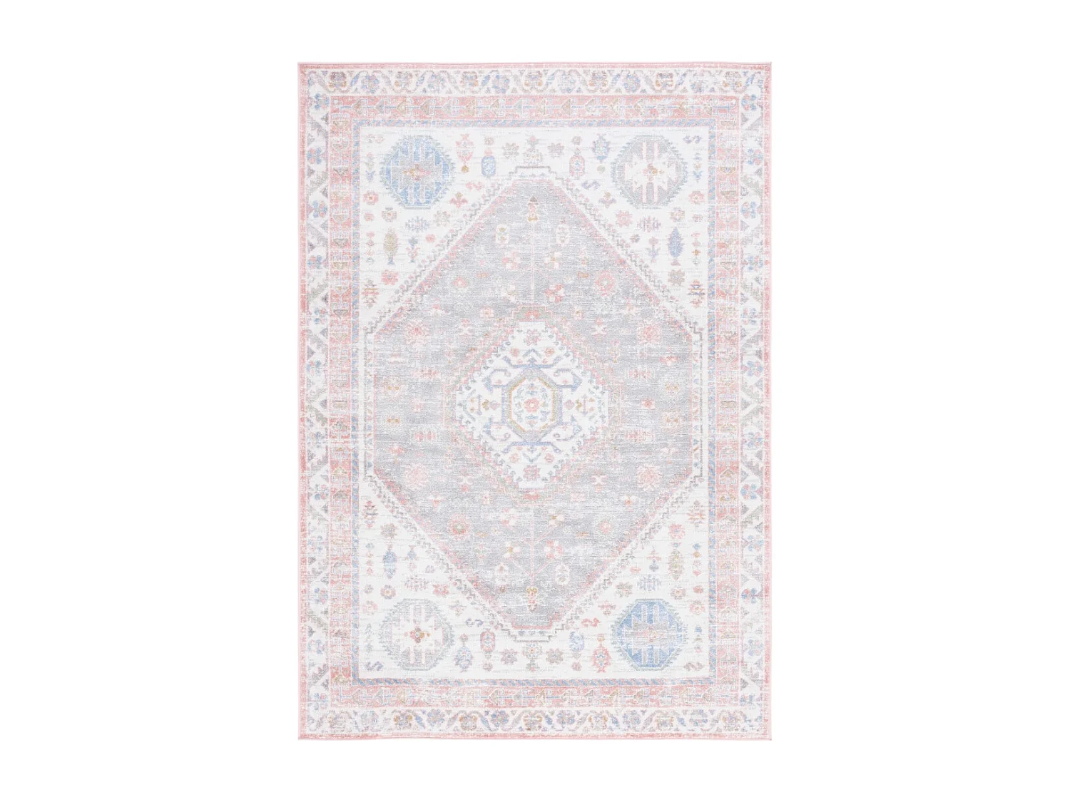Tapis Ivoire/Bleu 91 X 152 cm - Clementina