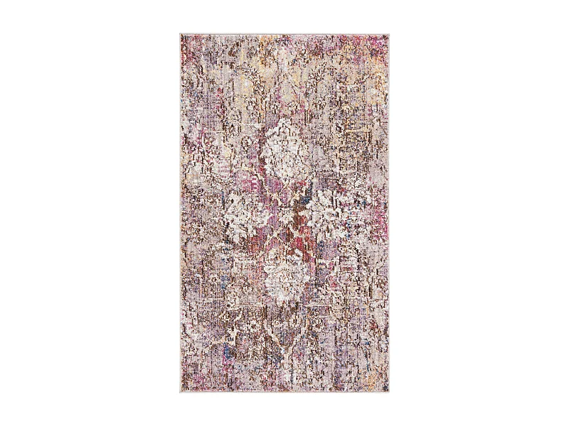 Tapis Rose/Gris 91 X 152 cm - Lilibeth