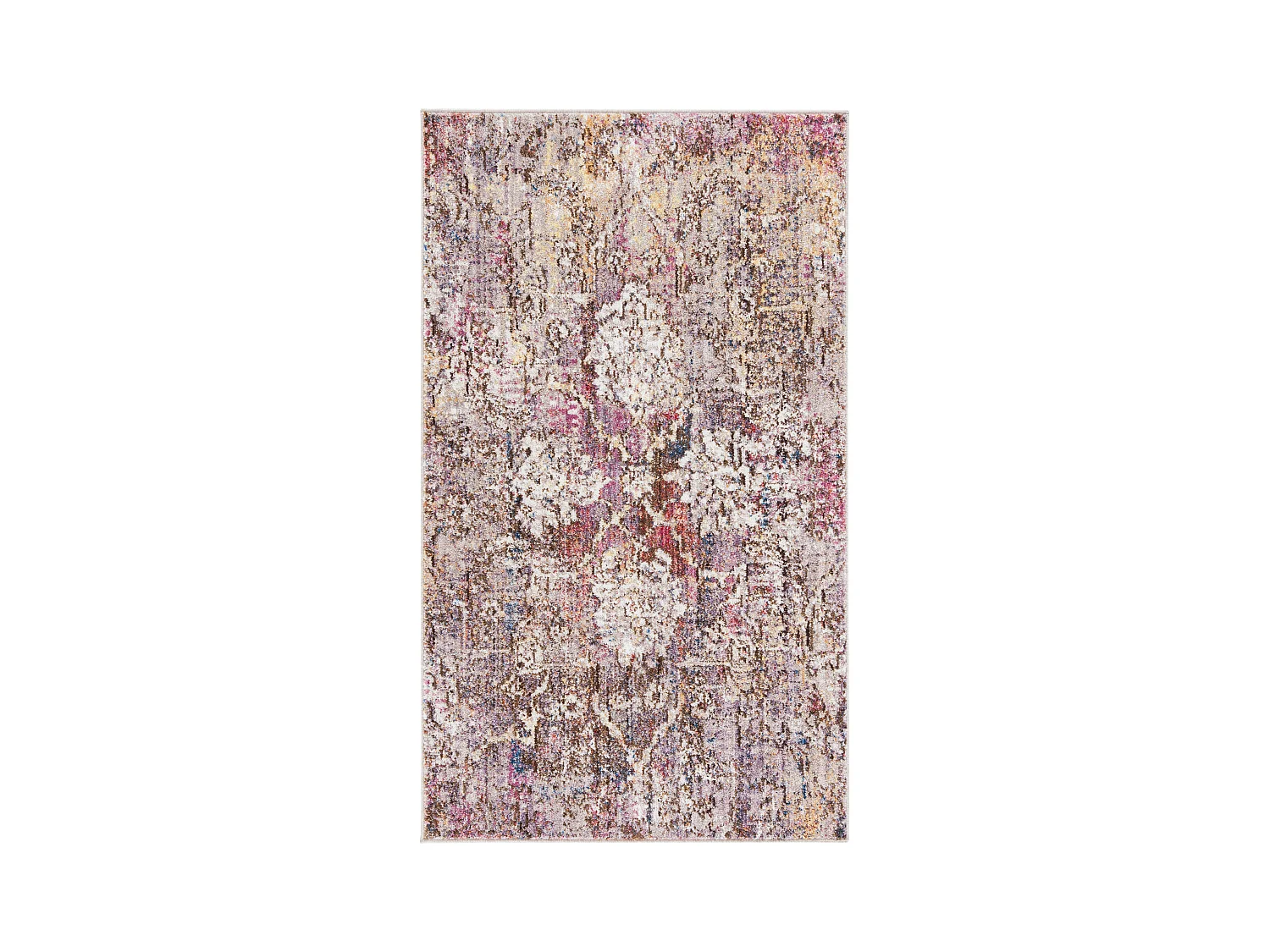 Tapis Rose/Gris 91 X 152 cm - Lilibeth