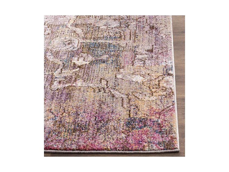 Tapis Rose/Gris 91 X 152 cm - Lilibeth