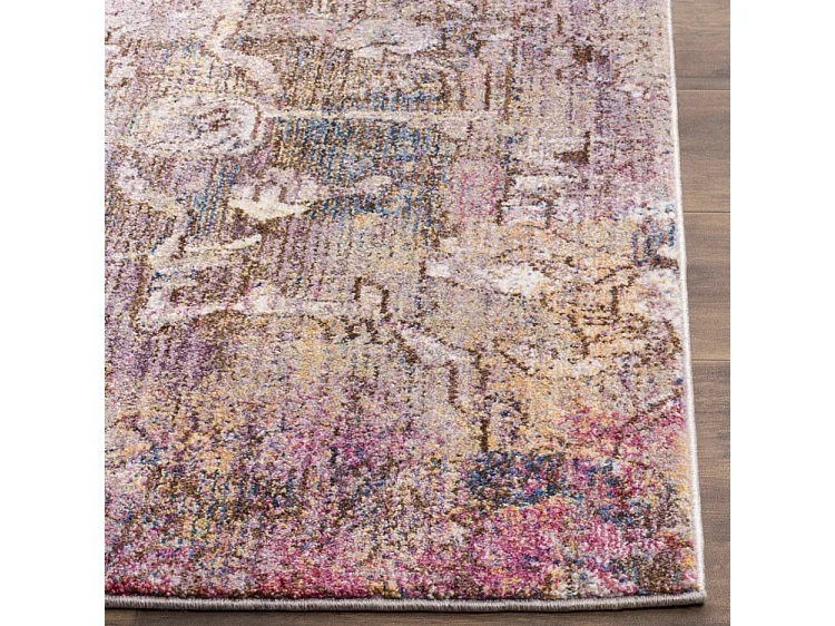Tapis Rose/Gris 91 X 152 cm - Lilibeth