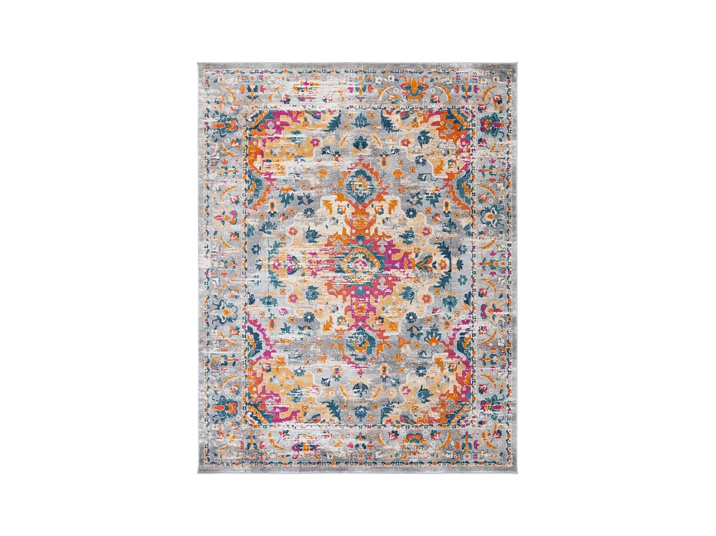 Tapis Gris/Fuchsia 235 x 305 cm - Shannon
