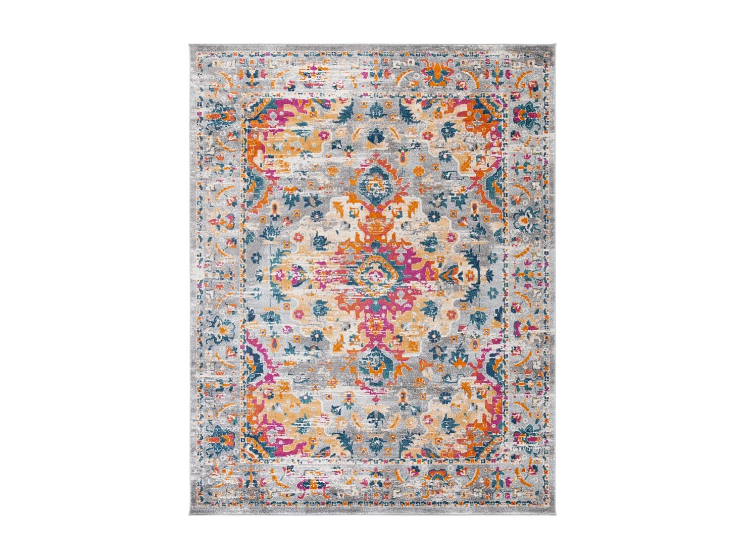 Tapis Gris/Fuchsia 235 x 305 cm - Shannon