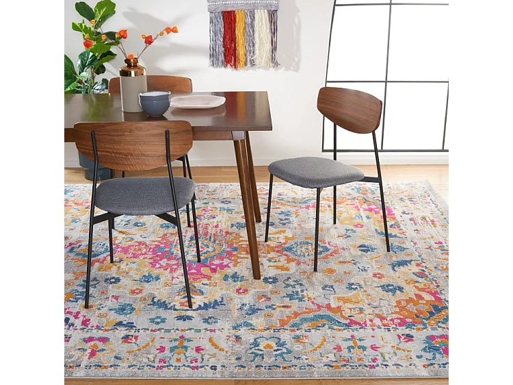 Tapis Gris/Fuchsia 235 x 305 cm - Shannon