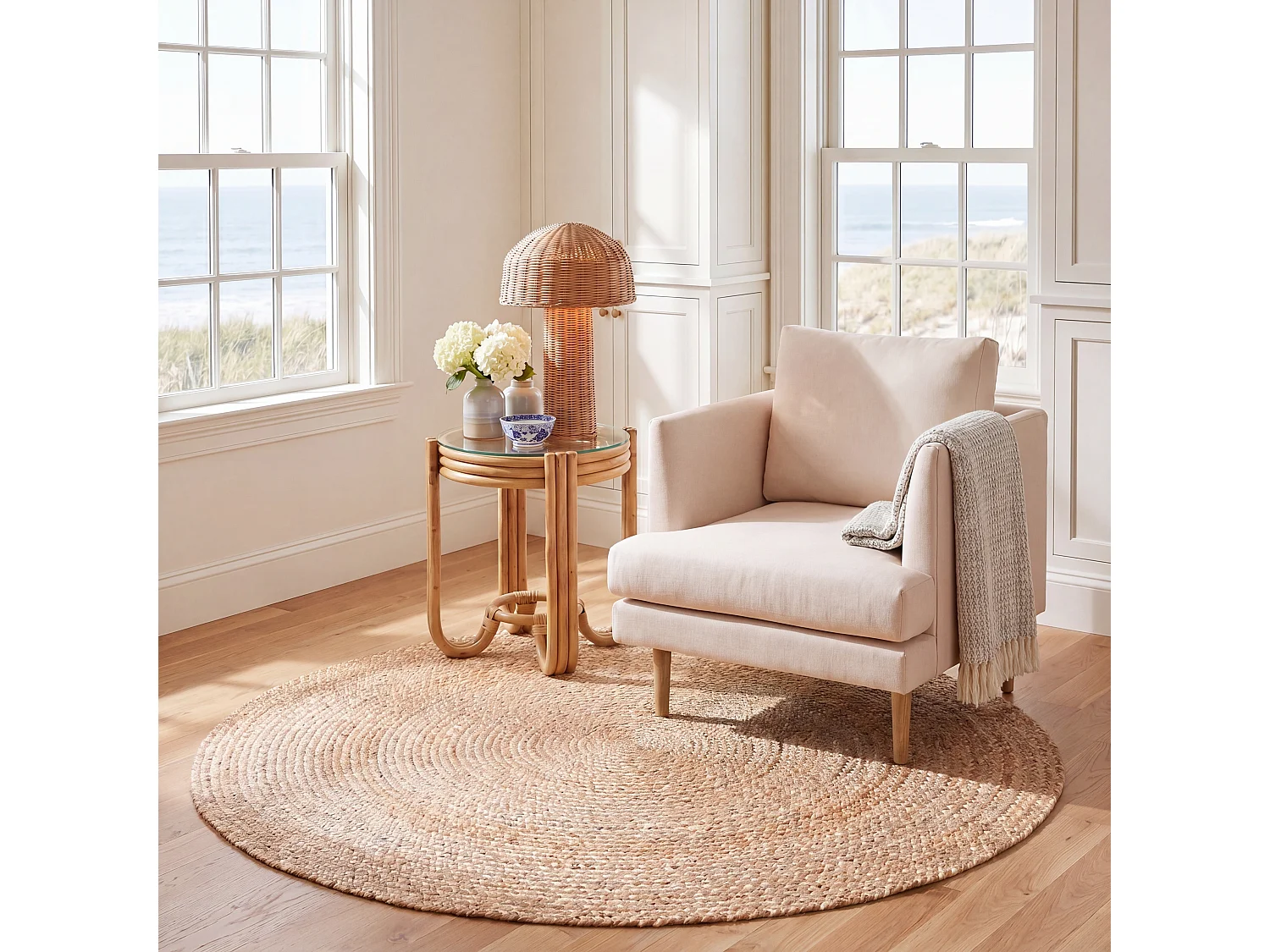 Tapis Naturel/Ivoire 213 X 213 cm - Effie